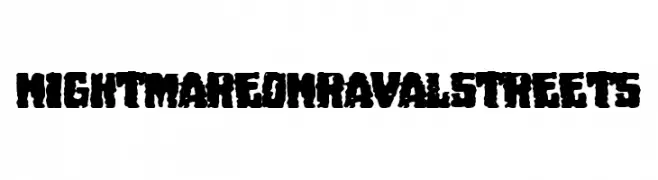 Nightmare on Raval Streets  नि: शुल्क फ़ॉन्ट्स डाउनलोड