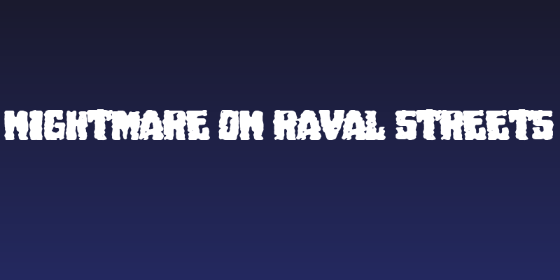 Nightmare on Raval Streets Social Header