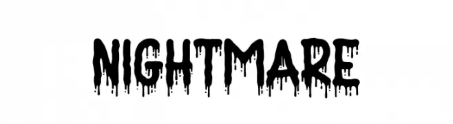 Nightmare  नि: शुल्क फ़ॉन्ट्स डाउनलोड