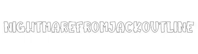 NightmareFromJackOutline  Frei Schriftart Herunterladen