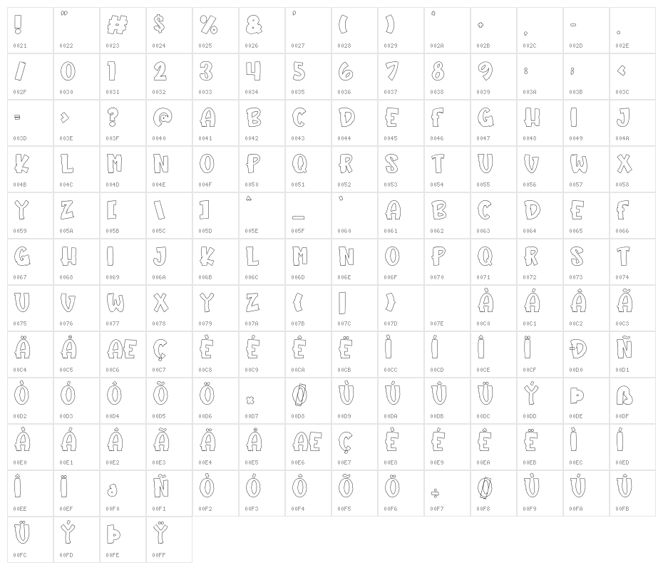 NightmareFromJackOutline Font | Free Download (TTF/OTF) | FFonts.net