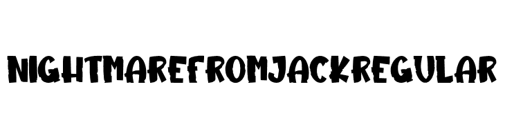 NightmareFromJackRegular  font caratteri gratis