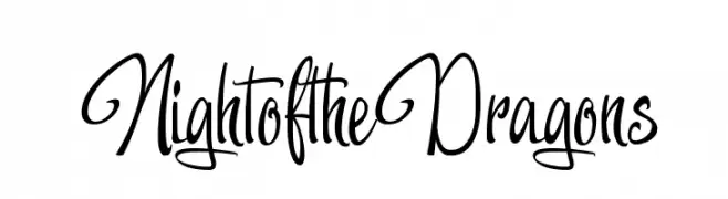 NightoftheDragons  Frei Schriftart Herunterladen