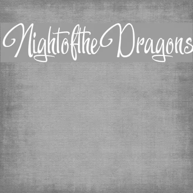 NightoftheDragons Font examples