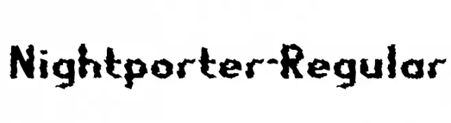 Nightporter-Regular  Frei Schriftart Herunterladen