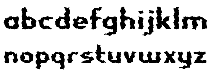 Nightporter-Regular Font LOWERCASE