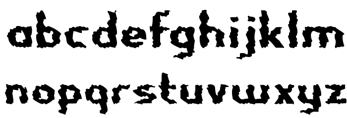 Nightporter-Regular Font LOWERCASE