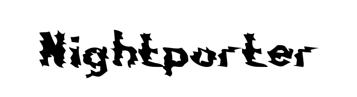 Nightporter  Frei Schriftart Herunterladen