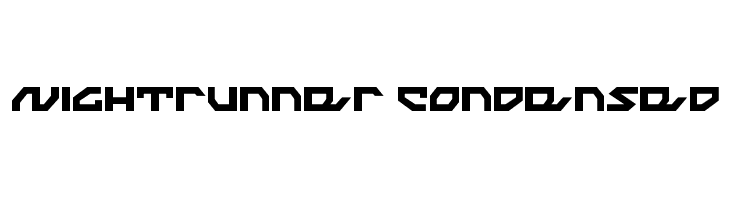 Nightrunner Condensed 字体