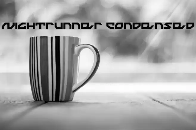 Nightrunner Condensed 字体 examples