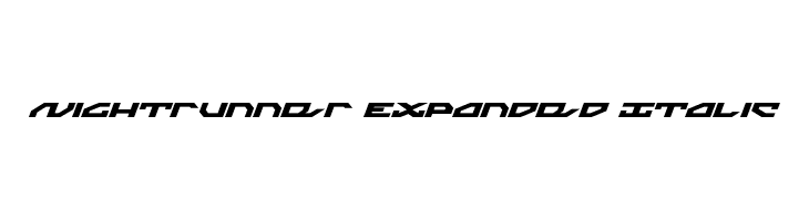 Nightrunner Expanded Italic  Frei Schriftart Herunterladen