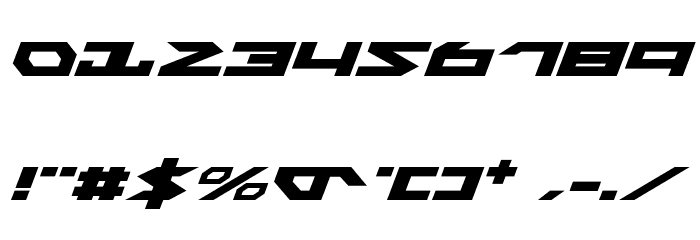 Nightrunner Expanded Italic Font OTHER CHARS