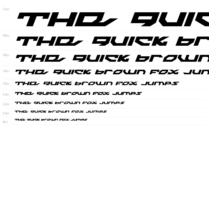 Nightrunner Expanded Italic Waterfall