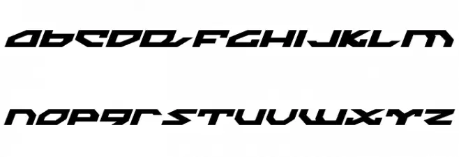 Nightrunner Expanded Italic 字体 小写
