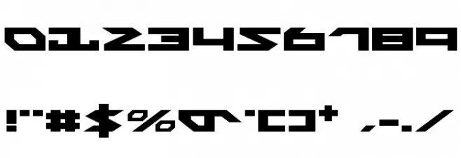 Nightrunner Expanded Font OTHER CHARS