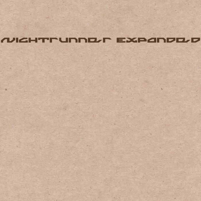 Nightrunner Expanded Font examples