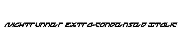 Nightrunner Extra-Condensed Italic  baixar fontes gratis