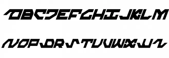 Nightrunner Extra-Condensed Italic Fonte MAIÚSCULAS