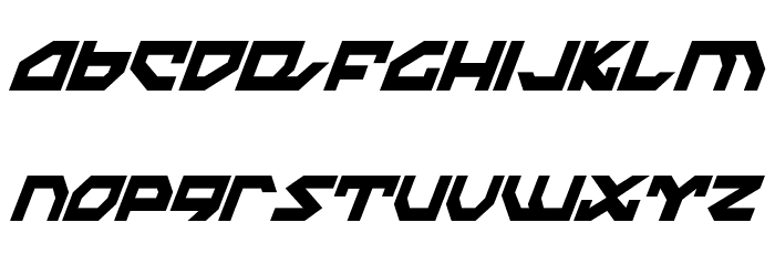 Nightrunner Extra-Condensed Italic Fonte MINÚSCULAS