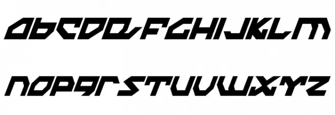 Nightrunner Extra-Condensed Italic Fonte MINÚSCULAS