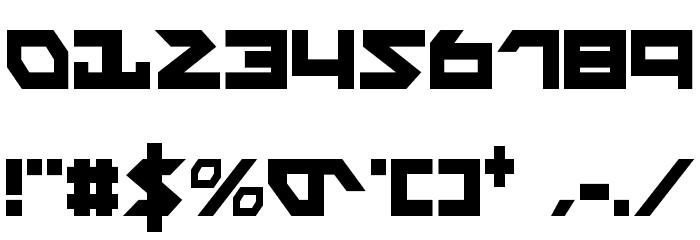 Nightrunner Extra-Condensed Font OTHER CHARS