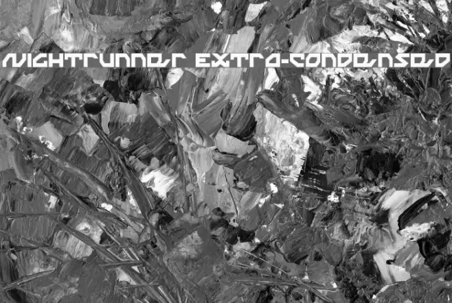 Nightrunner Extra-Condensed Example 3