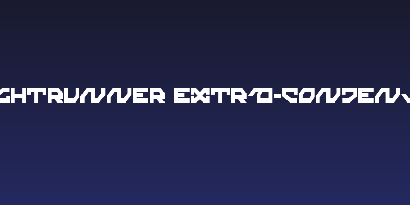 Nightrunner Extra-Condensed Social Header