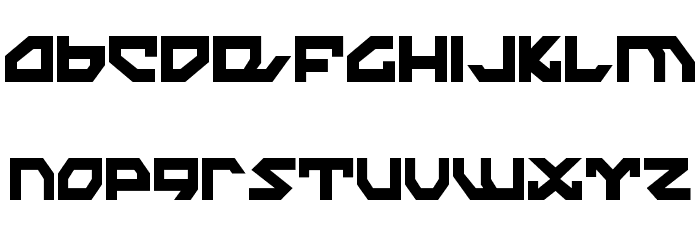 Nightrunner Extra-Condensed Font LOWERCASE