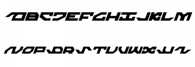Nightrunner Italic Schriftart Groß