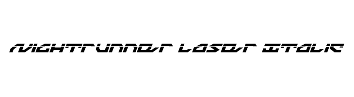 Nightrunner Laser Italic  免费字体下载