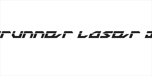 Nightrunner Laser Italic Logo