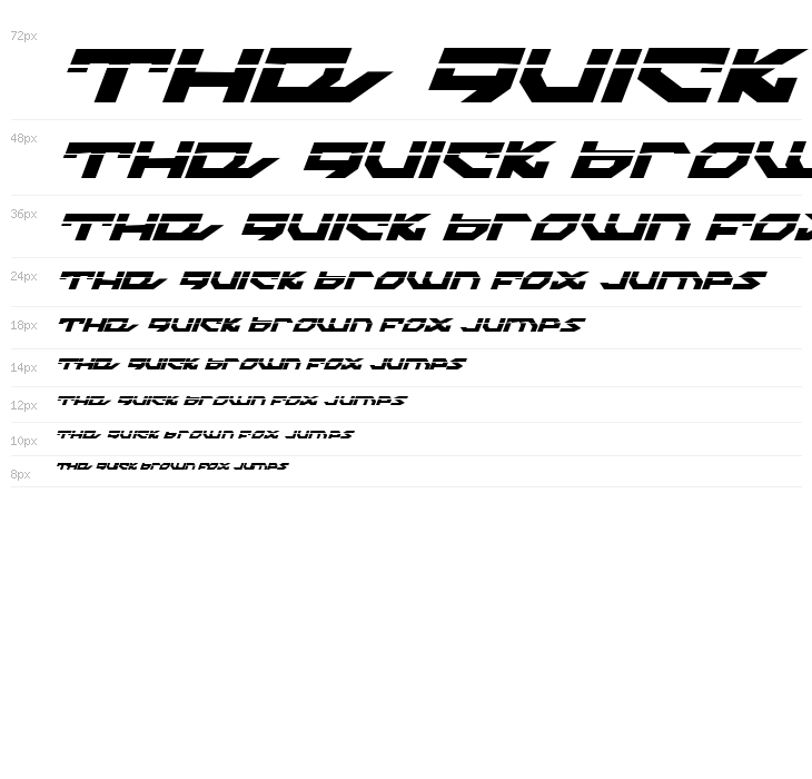 Nightrunner Laser Italic Waterfall