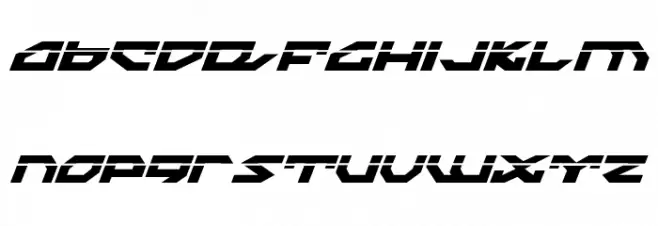 Nightrunner Laser Italic Fuentes MINÚSCULAS