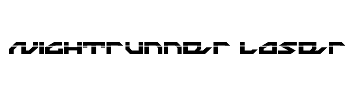 Nightrunner Laser  baixar fontes gratis