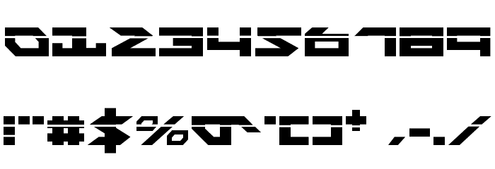 Nightrunner Laser Font OTHER CHARS