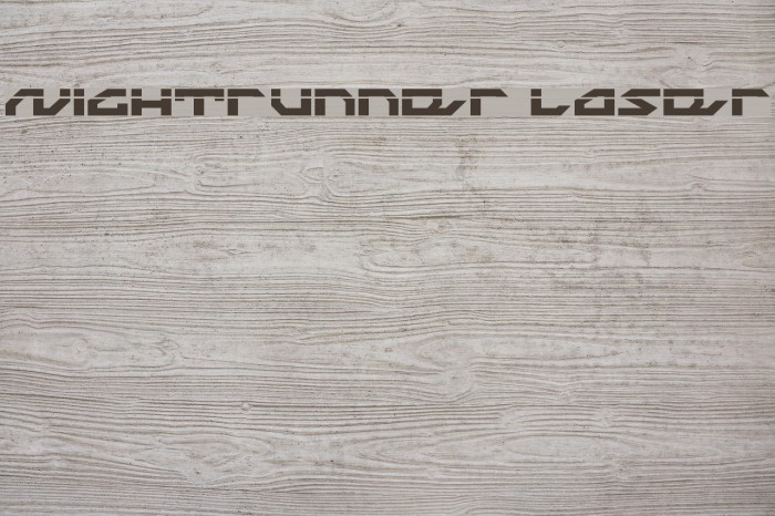 Nightrunner Laser Font examples
