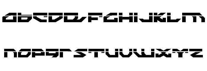 Nightrunner Laser Font LOWERCASE