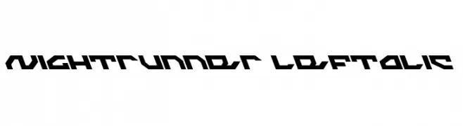 Nightrunner Leftalic  تنزيل الخطوط