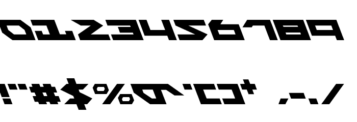 Nightrunner Leftalic Font OTHER CHARS