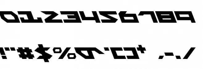 Nightrunner Leftalic Font OTHER CHARS