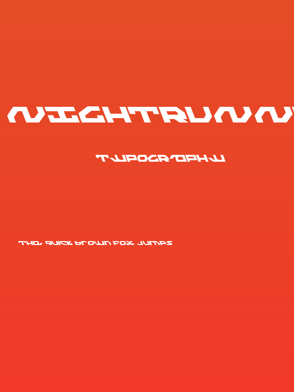 Nightrunner Leftalic Poster