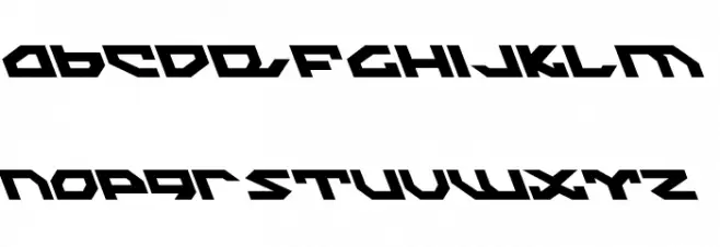Nightrunner Leftalic Font LOWERCASE
