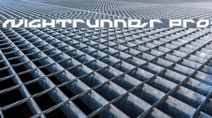 Nightrunner Pro Font examples