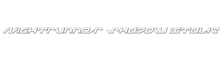 Nightrunner Shadow Italic  baixar fontes gratis