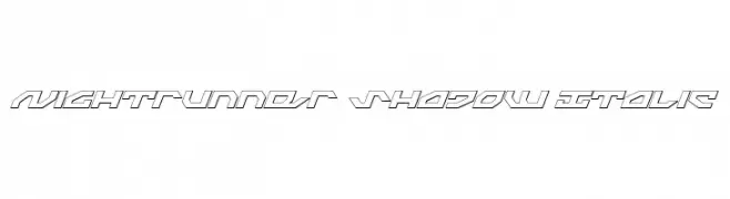 Nightrunner Shadow Italic  تنزيل الخطوط