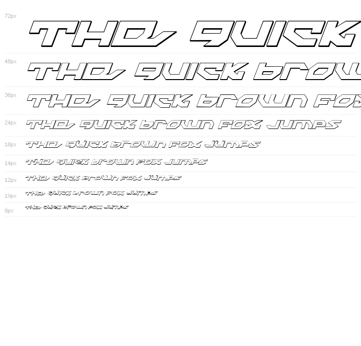 Nightrunner Shadow Italic Waterfall