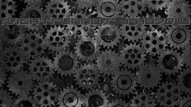 Nightrunner Shadow Font examples