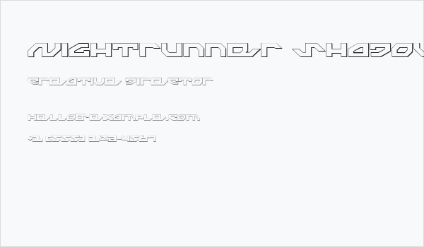 Nightrunner Shadow Business Card