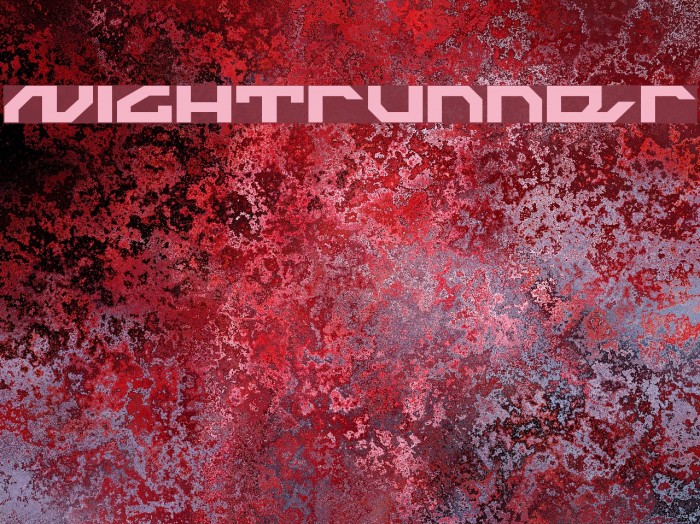 Nightrunner Font examples