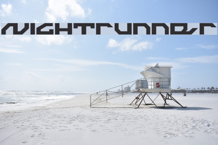 Nightrunner Font examples